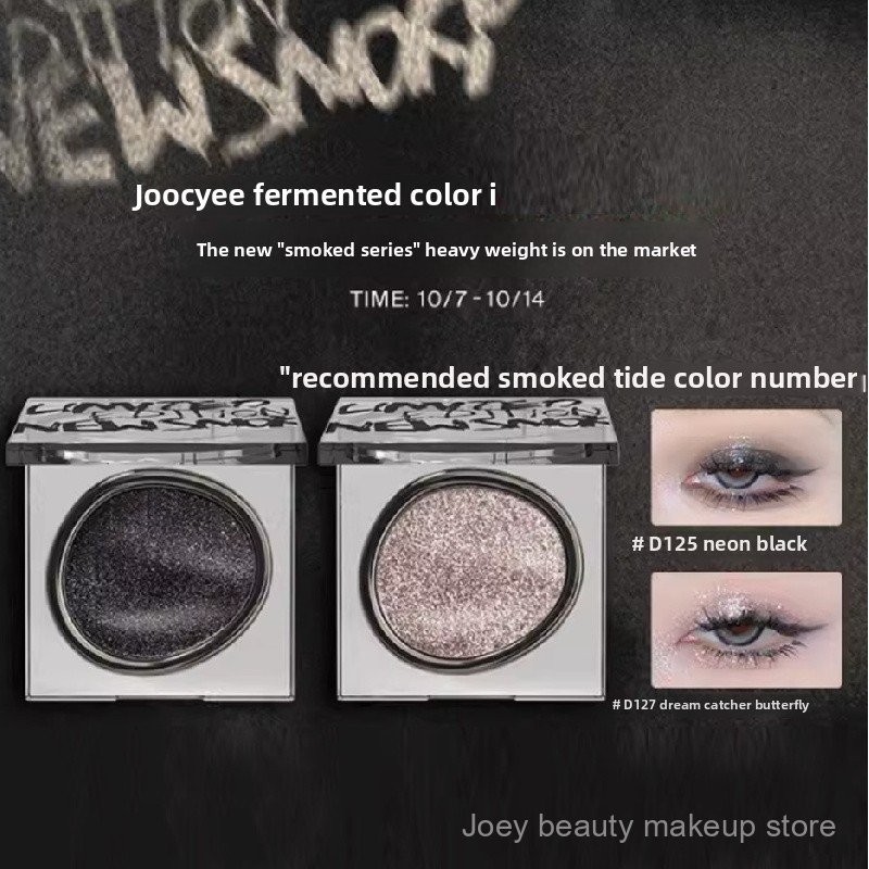 Joocyee Bảng phấn mắt monochrome hun khói mờ mỏng màu flash sequin XA1Z