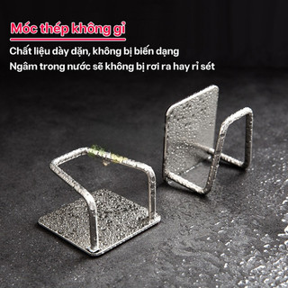 Móc Treo Dán Bồn Rửa Inox 304 Nhà Bếp IKEA Mama Dán Tường Chữ A Gọn Nhẹ Chống Gỉ