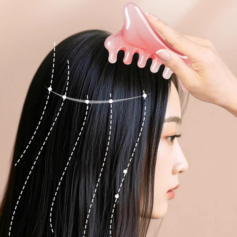 Lược Massage đa chức năng Máy mát xa da đầu Chất liệu nhựa thân thiện với da Mặt Gua Sha Massage