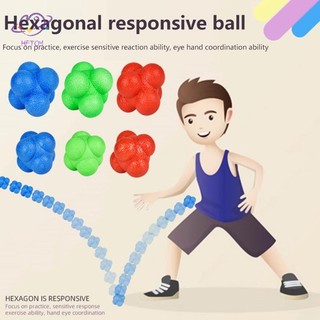 HFTOY Phản ứng lục giác Huấn luyện nhanh nhẹn cho bóng đá bóng rổ Trẻ em Phối hợp người lớn Phản xạ Huấn luyện thể thao ~
