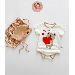 Set Body kèm mũ đáng yêu cho bé trai bé gái Size 4-12kg