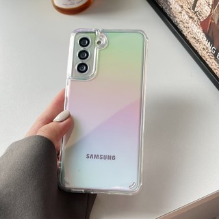 Ốp Điện Thoại Chống Rơi Cầu Vồng Cho Samsung Galaxy S25 S24 S23 S22 ULTRA PLUS FE A55 A54 A35 A14 4G / 5G, Đổi Màu Bằng Ánh Sáng