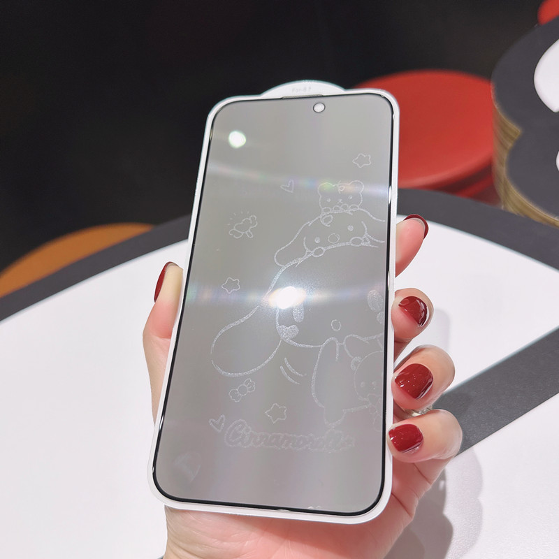 Phim Bảo Mật Chống Gián Điệp Cho iPhone 11 12 pro max x xs xr iPhone11 iPhone12 Bảo Vệ Toàn Diện Màn Hình Hoạt Hình 6D Bóng Trong Suốt Full Cover Kính Cường Lực