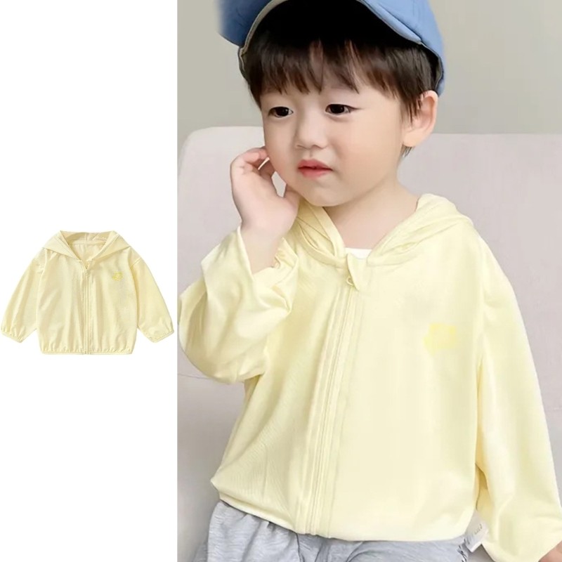 OXXGGKAO UPF50 + Ice Silk Chống Nắng Áo Khoác Ngoài Quần Áo Chống Nắng Cho Bé Cho Trẻ Em Từ 6M-5T Thưởng Thức Và Độ Bền