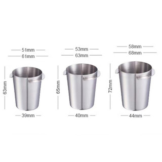 Ly Đựng Bột Cà Phê Thép Không Gỉ 304, Cốc Đong Coffee Dosing Cup Tiện Lợi