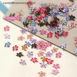 [savemoneyeveryday] 50 Chiếc Đá Trong Suốt Hoa Nhựa 3d Móng Tay Nghệ Thuật Quyến Rũ Hoa Lily Trang Trí Móng Tay Phụ Kiện Trang Sức Tự Làm [vn]