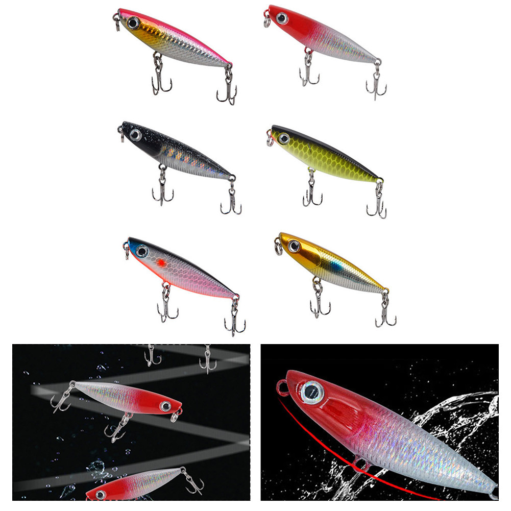 {WELV}Zigzag Dog Lure Corrosion-Resistant Hooks Environmentally Friendly Finish