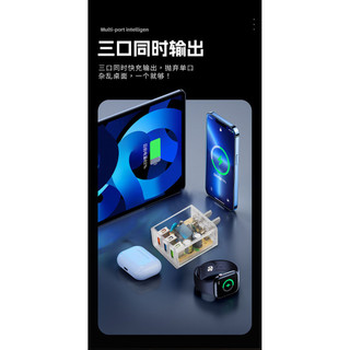 Đầu sạc điện thoại di động sạc nhanh đa cổng trong suốt đầu sạc Android cho Apple Millet Cáp dữ liệu Huawei nhanh 2 US