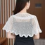 Khăn choàng dệt kim MONOSTYLE, Khăn choàng vải tuyn ngắn nhiều màu, Áo choàng thoáng khí Quần áo chống nắng cho nữ