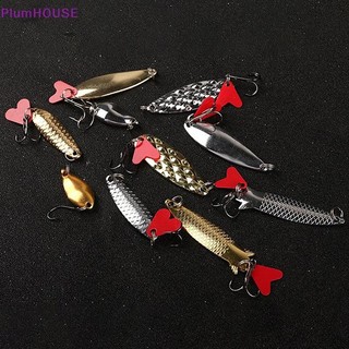 Plumhouse 5 Cái / bộ Kim Loại Jig Thìa Spinner Mồi Câu Cá Wobbler Mồi Bộ Dụng Cụ Câu Cá Cho Mồi Câu Cá Bộ Mồi VN