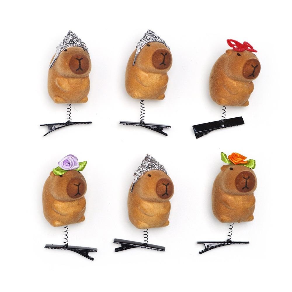 RUTHNISSI Kẹp Tóc Mùa Xuân Capybara, Hoạt Hình Dễ Thương Ngộ