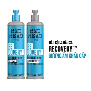Dầu gội xả phục hồi tóc TIGI BED HEAD RECOVERY Moisture Rush 400mlx2 ( New 2022 ) [ TN ]