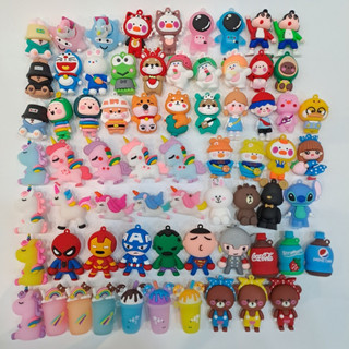 Jibbitz búp bê con to 3D nổi, charm gắn dép sục, sticker móc khóa gắn dép cá sấu, jibbitz Labubu, Kurumi, Shin, Doremon