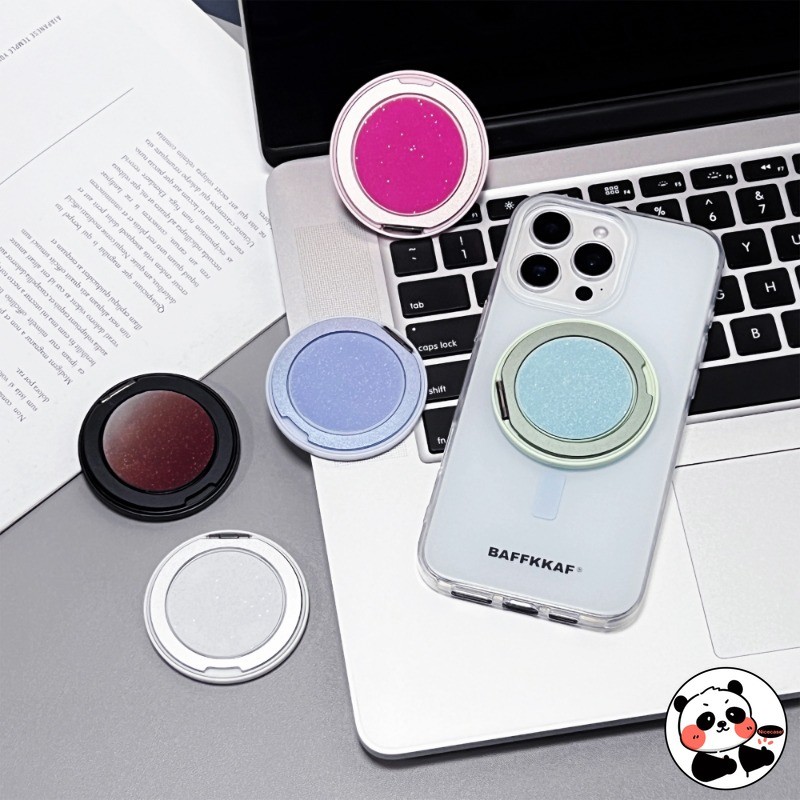 Gradient Màu Kẹo Xoay Tay Cầm Cho MagSafe Từ Hoạt Hình Dễ Thương 3D Cặp Đôi Cô Gái Zootopia Rilakkuma Pinkie Pie Giá Đỡ Điện Thoại Di Động Tok Griptok Giá Đỡ Máy Tính Để Bàn