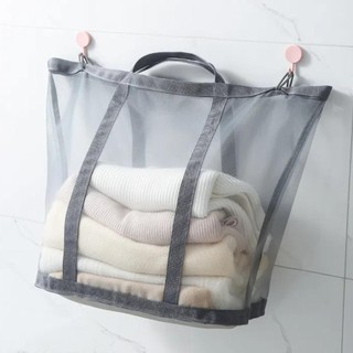 Giỏ đựng đồ giặt có thể gập lại WOOLYNOOK, Đồ lặt vặt dành cho trẻ em Giỏ đựng quần áo bẩn, Giỏ đựng đồ dung tích lớn có thể treo bằng lưới cho Hone