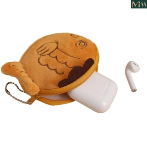 Miss * Ví thay đổi nhỏ có khóa kéo sang trọng Ví đựng tiền xu cá dễ thương Túi đựng tai nghe Hộp đựng tai nghe Ví đáng yêu cho