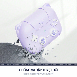 Ốp AirPods Pro 2 Silicon Hình Mèo Máy Game Kèm Móc Khóa Popkon