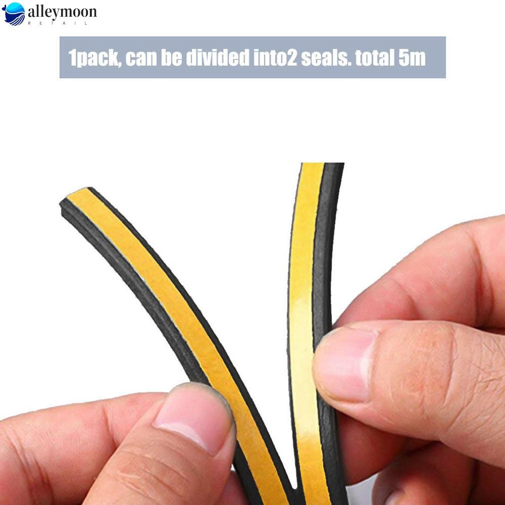 【LEYM】Seal Strip 5m Excluder Window Draught Frames Self-adhesive Weather 2pcs