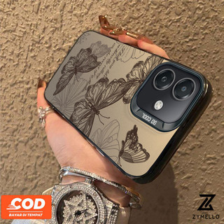 Ốp Lưng Cho OPPO Reno 13F 5G Reno 13 Pro Reno12 F Reno 12 Reno11 F Reno 11 Pro Reno 10 Pro Reno 8T Reno 8Z Reno 7Z Reno 8 Vỏ Điện Thoại Tích Hợp Chống Sốc Bướm Hoa