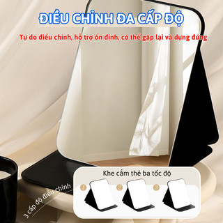 Gương Mỹ Phẩm Gấp Gọn Để Bàn Bunnies House Gương Da Trang Điểm Điều Chỉnh Độ Nghiêng Hình Chữ Nhật Tiện Lợi