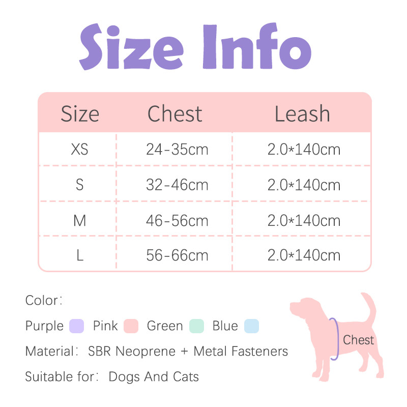 HamshMoc Bộ dây nịt và dây xích cho chó bền bỉ Bộ áo Vest thú cưng phản quang có thể điều chỉnh bước trong dây Lad có tay cầm mềm cho phụ kiện đi bộ cho chó nhỏ vừa và nhỏ