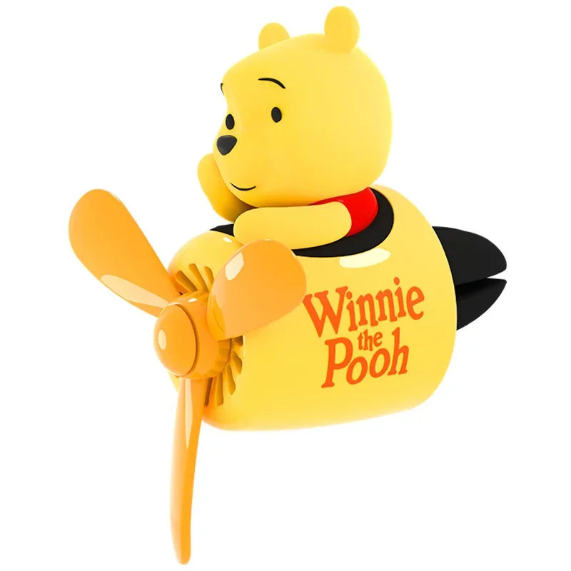 Pooh Gấu Xe Làm Mát Không Khí Kawaii Cánh Quạt Thông Hơi Kẹp Nước Hoa Để Trang Trí Nội Thất Ô Tô Dễ Thương Máy Khuếch Tán Hương Thơm Quà Tặng Cho Trẻ Em Phụ Nữ