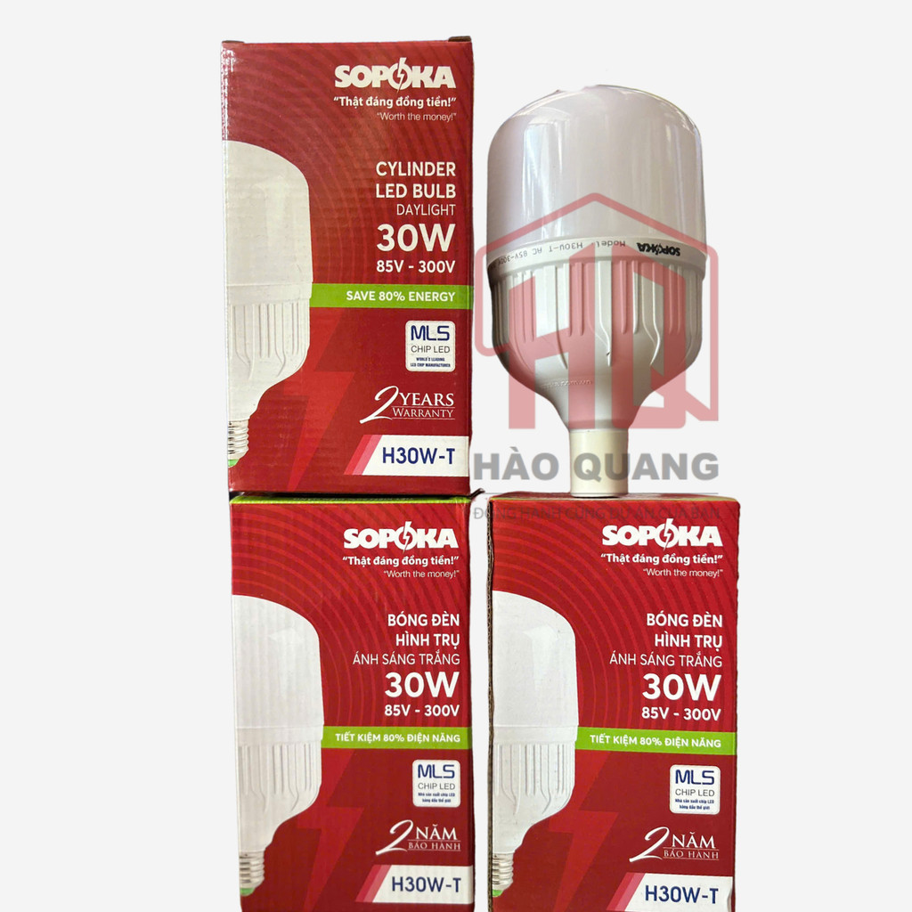 2 Bóng đèn led cao cấp Sopoka hàng Việt Nam (30w/60w)