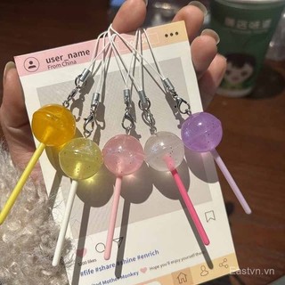 [Móc khóa] Móc khóa dây đeo điện thoại hình kẹo mút sáng tạo, gió sáng, dễ thương, ngọt ngào, quà tặng nhỏ cho ba lô EIUK