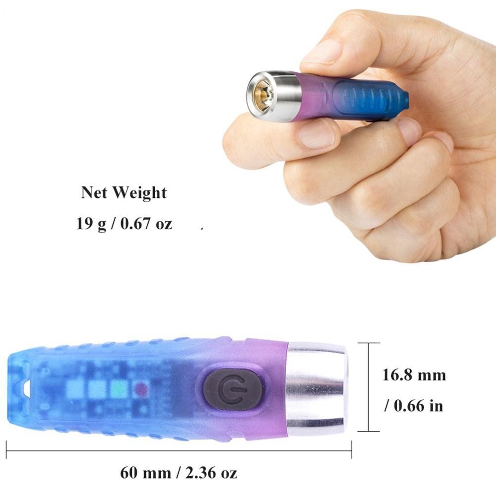 Đèn pin mini móc khóa DONOVANQQ - Siêu sáng, chống nước, nhiều chế độ chiếu sáng, phù hợp cắm trại