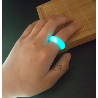 Nhẫn ngọc đá tự nhiên phát sáng, dành cho nam nữ, cặp đôi, ngọc trai đêm, chạy bộ