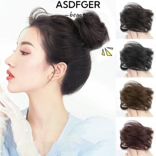 Asdfger Tóc Giả Vòng, Bun Liền Mạch Vô Hình Lụa Nhiệt Độ Cao Tự Nhiên, Phụ Kiện Tóc Tổng Hợp Lông Tơ Bé Gái