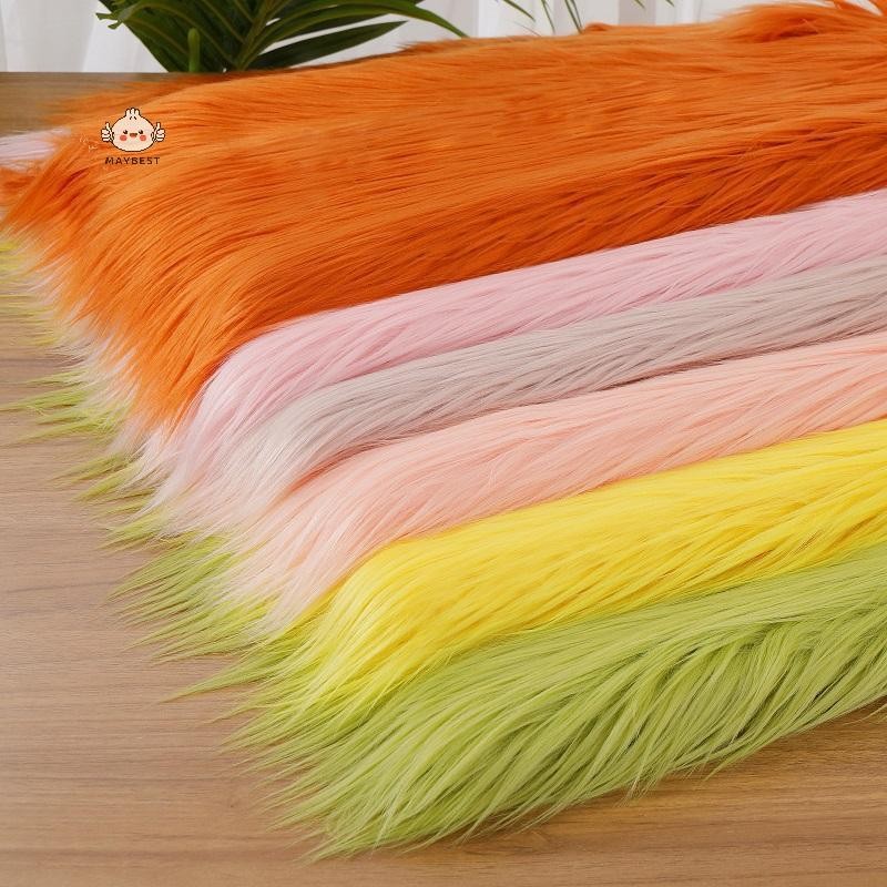Maybest 25x45cm Vải giả dài cho bộ đồ động vật may vá Chất liệu DIY Búp bê tóc dài Vải may sang trọng {VN}