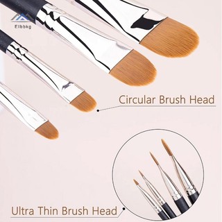 ELBBKG Flat Round Ultra Thin Concealer Cọ Trang Điểm Contour Concealer Dụng Cụ Trang Điểm 4 Loại Kích Thước Mới