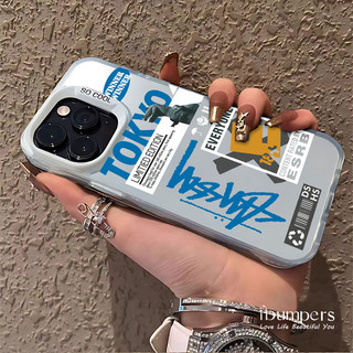 ibumpers Ốp Lưng IPhone Thời Trang Sáng Tạo Họa Tiết Văn Bản Ốp Điện Thoại IMD Cứng Trơn Chống Bẩn Chống Sốc Cho IPhone 16 15 14 12 13 11 Pro Max