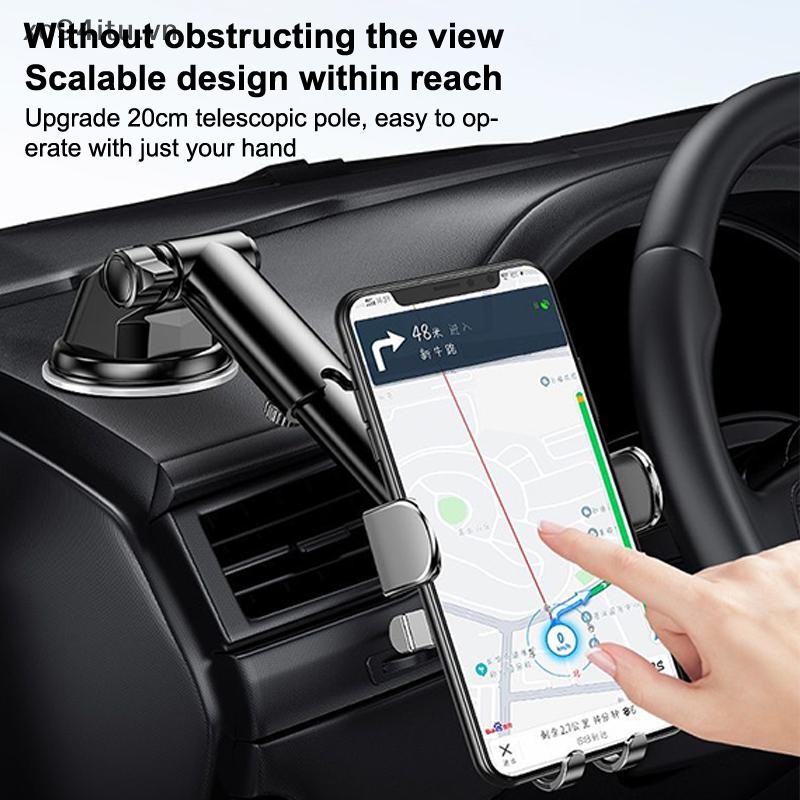 XOITU Hút Giá Đỡ Điện Thoại Ô Tô Tự Động Di Động Điện Thoại Thông Minh Giá Đỡ Di Động Cốc Hút Xe Gắn Đứng Hỗ Trợ Cho VN