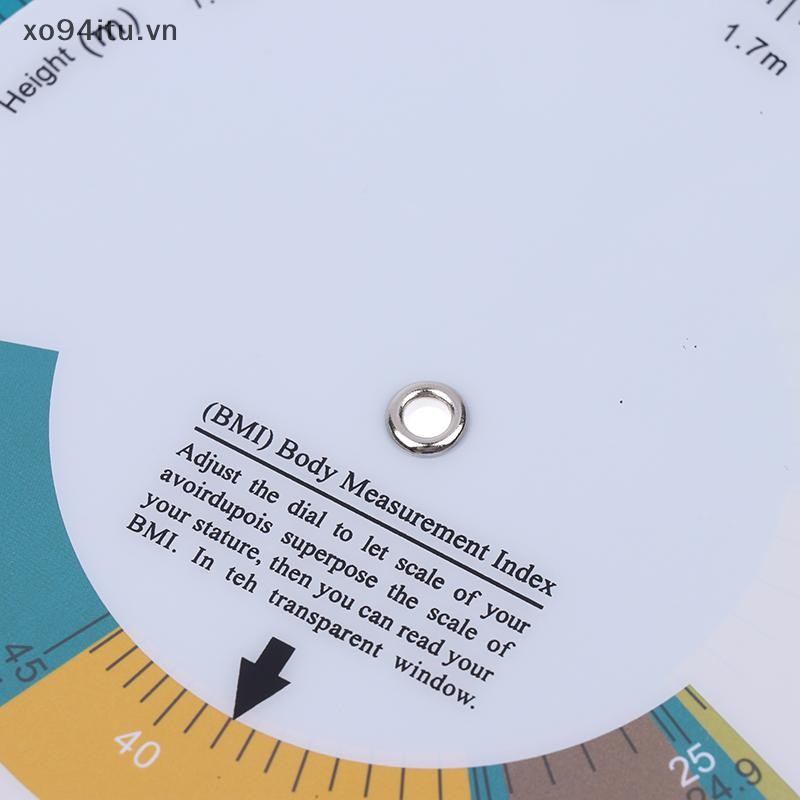 Xoitu Bánh xe BMI cỡ lớn, Máy đo BMI, Thước đo BMI Khỏe mạnh, Máy đo đường huyết y tế, Thước PVC VN