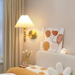 Đèn tường gỗ nguyên khối Nhật Bản có tấm che đèn vải, Đèn Led sắt cổ điển, Nền phòng khách Phòng ngủ Đầu giường Đèn chiếu sáng trang trí — ảnh 7