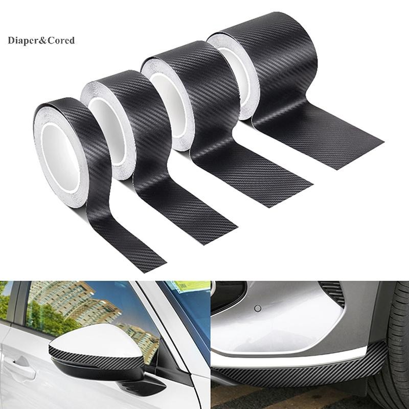 DIAPER & CORED 3D Sợi Carbon Xe Miếng Dán DIY Dán Bảo Vệ Dải Cửa Tự Động Sill Gương Bên Chống Băng Chống Thấm Nước Bảo Vệ Phim YTH