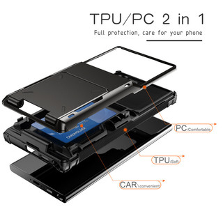 Ốp điện thoại chống sốc có thẻ kinh doanh cho Samsung S25 S24 Ultra S23 S22 Plus S25edge 5G