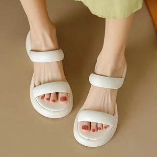Giày cao gót mũi tròn chunky cho nữ, kiểu dáng slip-on, có quai