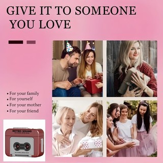 Máy phát cassette mini cầm tay, máy ghi âm nhạc cổ điển cho người sưu tầm, máy ghi âm mini sáng tạo có móc khóa, móc khóa nhạc, móc khóa dễ thương 5S