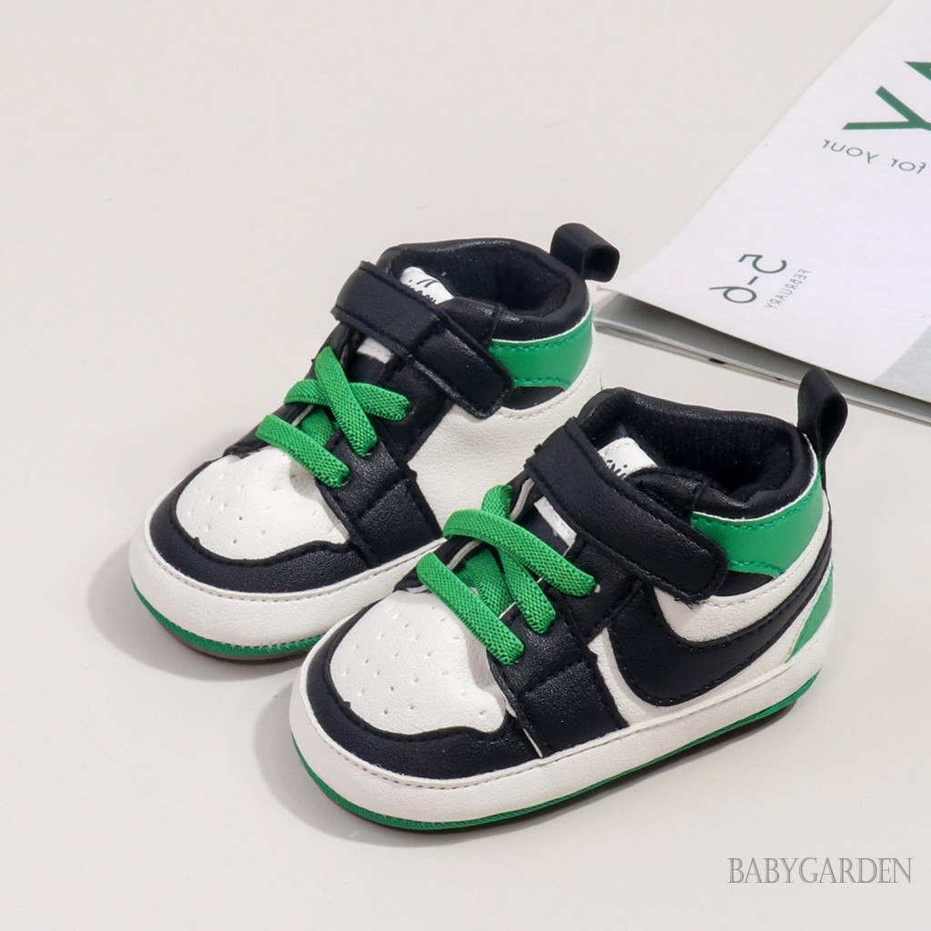 / / -Baby Bé Trai Giày Thể Thao Màu Sắc Tương Phản Thường Ngày Đế Mềm Cho Bé Đế Giày Đi Bộ Thoáng Khí Cho Trẻ Sơ Sinh