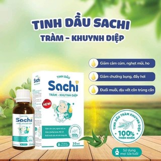 [Mua 2 Tặng 1] Combo 2 tinh dầu tràm khuynh diệp Sachi 30ml cho bé từ sơ sinh