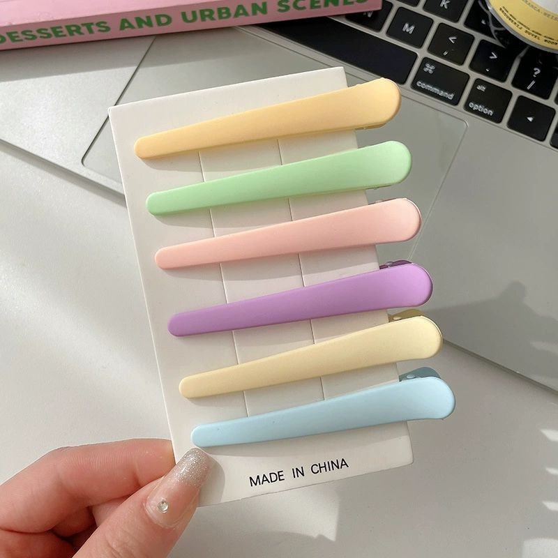 Set 6 kẹp tóc màu Macaron Hàn Quốc cực xinh cho các bạn nữ ANGIHOME