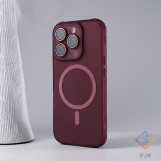 Ốp từ tính Acrylic mờ siêu mỏng cho iPhone 16 Pro Max 11 12 13 14 15 Pro Max Sạc không dây Snap-on Ống kính có thể tháo rời | Chống sốc & chống vân tay