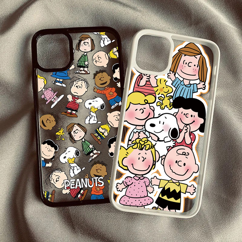 Ốp Lưng Cho iPhone 16 15 14 13 12 11 Pro Max 16e Cho iPhone XS Max X XR 8 7 Plus SE2020 2022 Dễ Thương Snoopy Hoạt Hình Chó Silicon Trong Suốt Chống Sốc