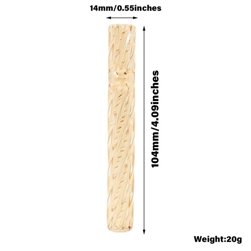 Ống hút thủy tinh xoắn 100mm siêu bền, 650°C Hoàn thiện chống nhiệt, Gradient & mờ