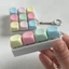 CORALTIDE Fidget Móc Khóa, Nút Chìa Khóa Giảm Căng Thẳng Bàn Phím Ngón Tay, Thư Giãn Vượt Qua Thời Gian Keycap 4 / 9 Phím Clicker Đồ Chơi Người Lớn