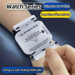 Miếng dán PPF chống trầy xước cho Apple Watch Series 10 9 8 7 6 5 tương thích 42 44 45 46 49 40 41mm bảo vệ toàn diện