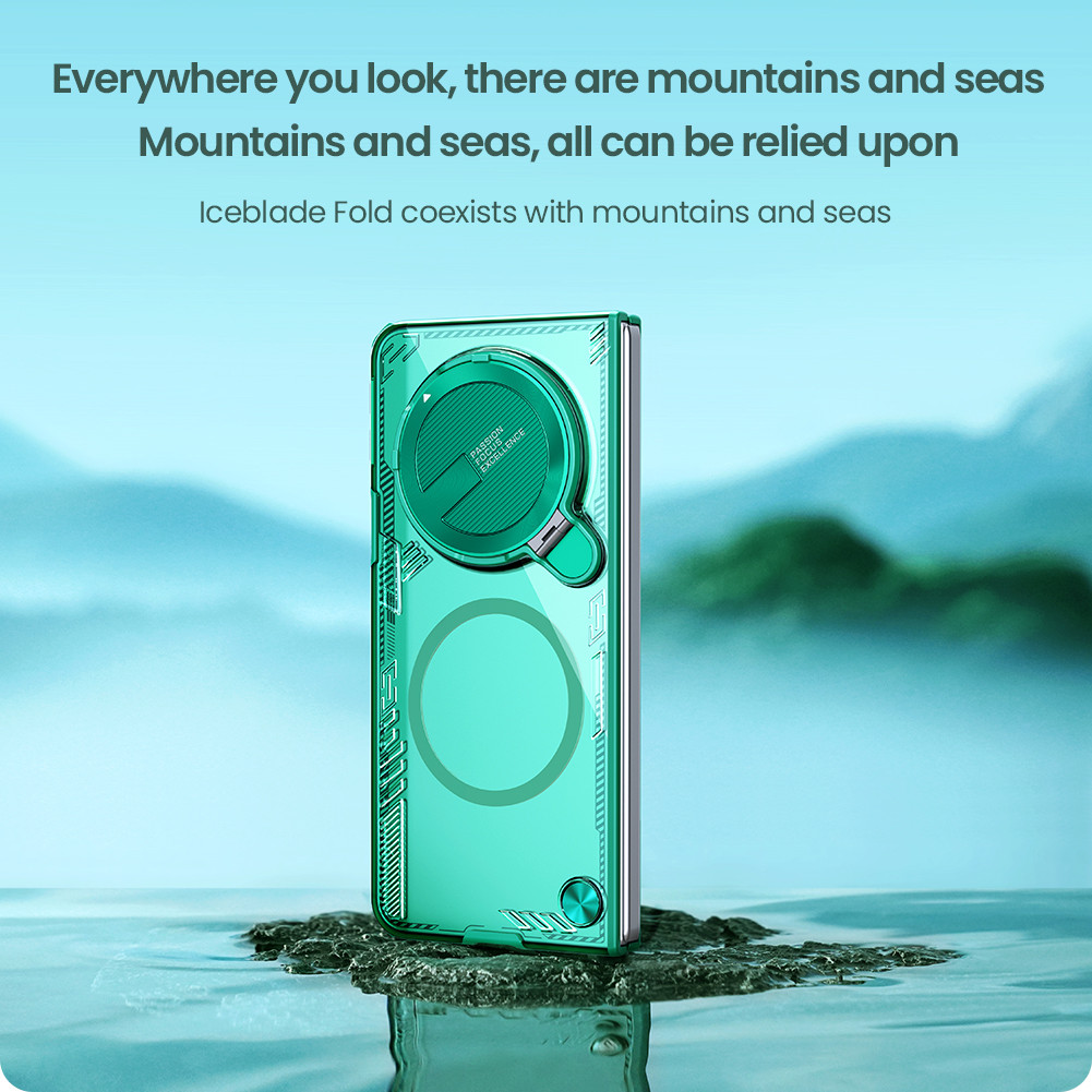 Nillkin Cho OPPO Find N5 Iceblade Prop Từ Tính Chống Sốc Chống Rơi Bảo Vệ Ống Kính Máy Ảnh Chân Đế Ốp Lưng Cứng Vỏ Điện Thoại Vỏ